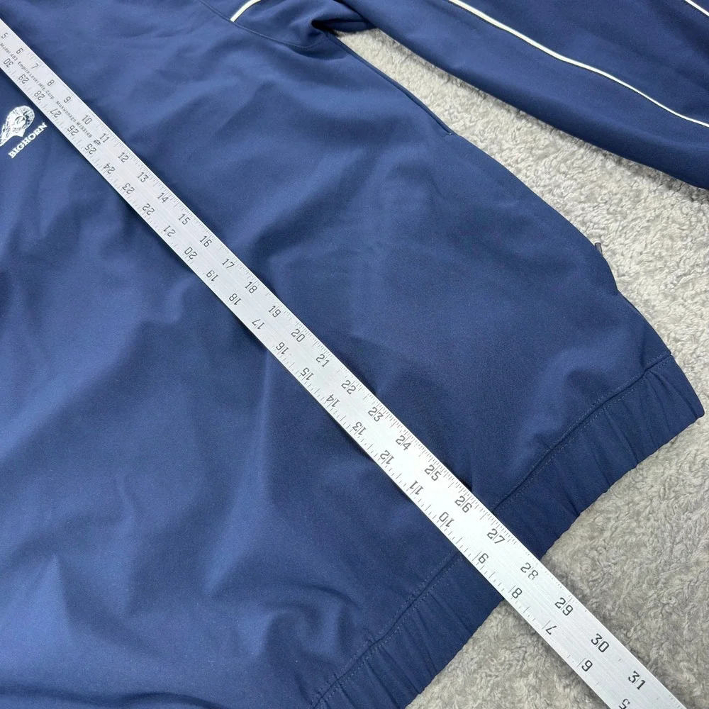 Straight Down Performance Mens XL 1/4 Zip Pullover‎ Navy Blue Bighorn Golf Club